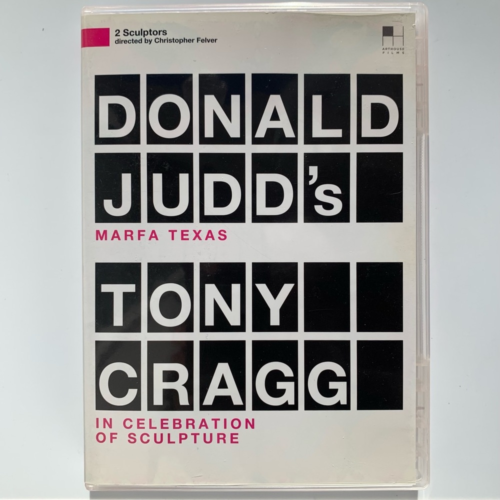 Donald Judds Marfa Texas/Tony Cragg: In Celebration of Sculpture DVD 2006 PROMO